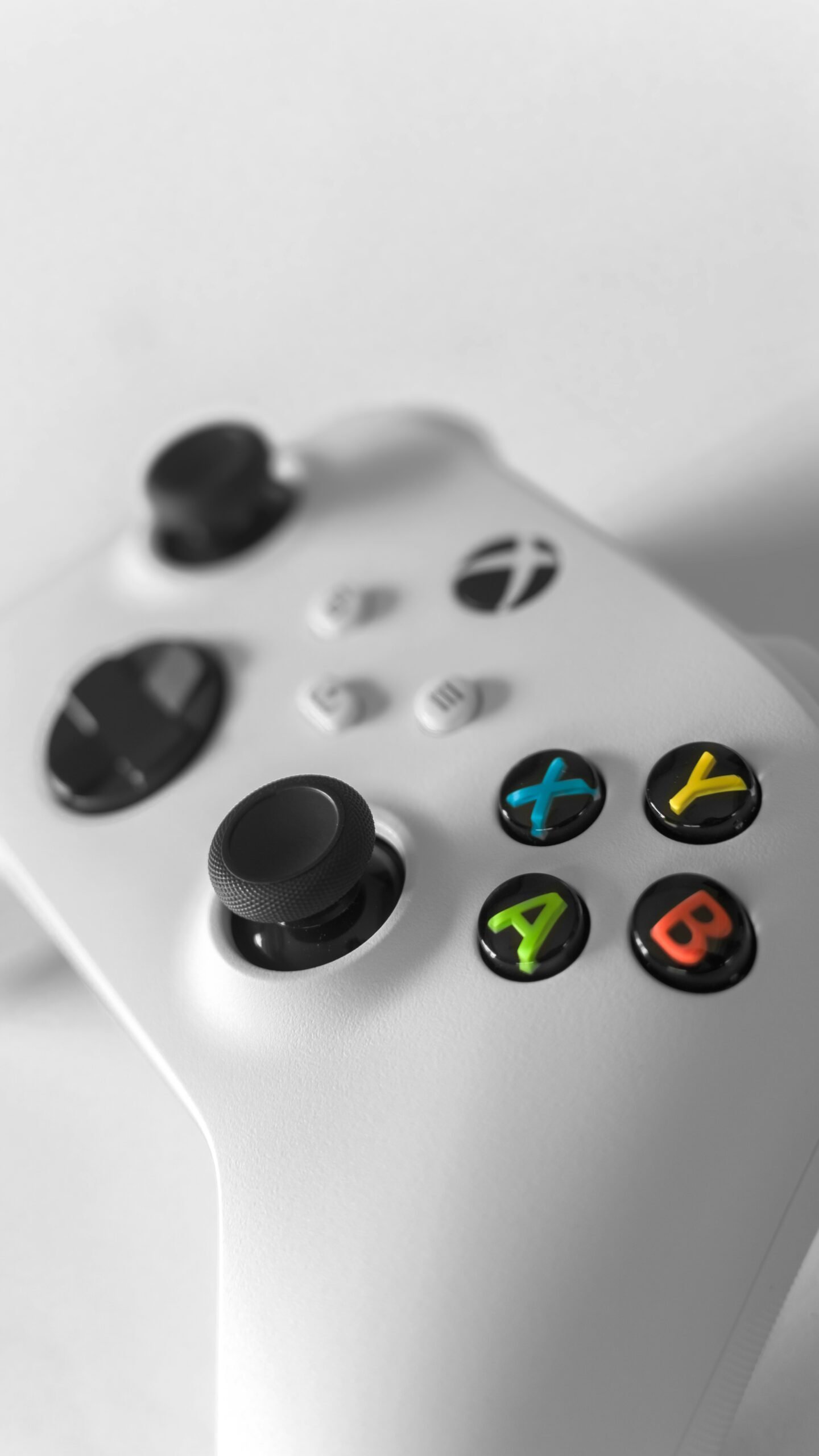 a close up of a video game controller